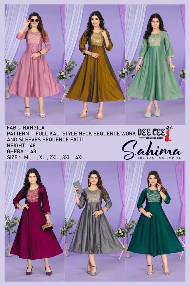 Sahima By Deecee Designer Flared Long Kurtis Suppliers In India